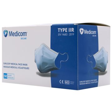 MASQUES A ELASTIQUES IIR SECURE BLEU MEDICOM