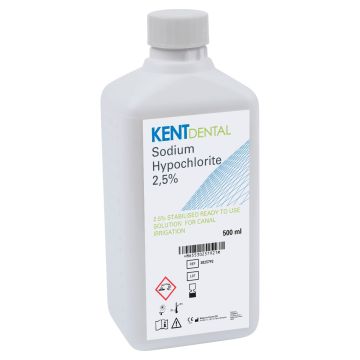 Sodium Hypochlorite 2,5% (500 ml) KENT DENTAL - HYPOCHLORITE DE SODIUM - MAGNUM DENTAL OÜ - 0537-EUROFINS EXPERT SERVICES