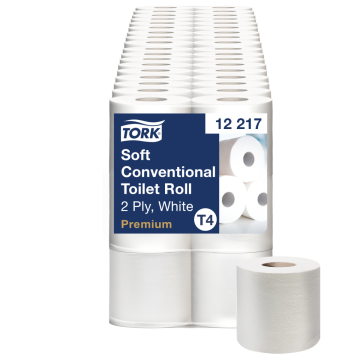 Tork Papier Toilette rouleau traditionnel doux blanc T4 - PAPIER TOILETTE TORK PREMIUM - SCA HYGIENE PRODUCTS