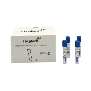 STEAM BIOLOGICAL INDICATOR 24 HOUR (25) - HYGITECH - TEST DE STE HYGI - HYGITECH