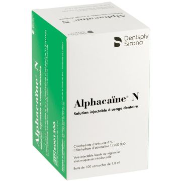 Alphacaine (100X1,8ML) - DENTSPLY SIRONA - DENTSPLY LLC