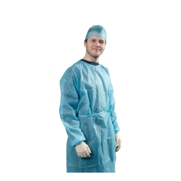 BLOUSE D'ISOLATION BLEU HYGITECH-Les 50 blouses stériles-XL - Xiantao Fushi Protective Products Co Ltd - 0197 - CLASSE I STERILE