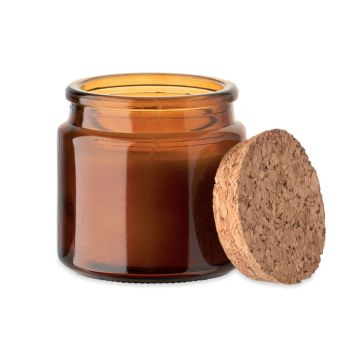 Bougie Cire Vegetale 70Gr Marron