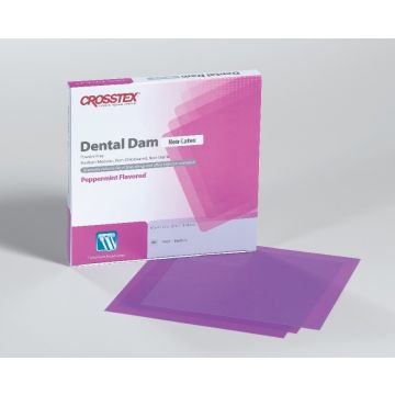 Digues non latex aromatisées - Boîte de 15 - CROSSTEX - AUTO-AUTO CERTIFICATION - CLASSE I
