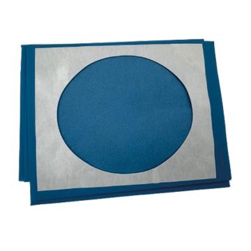 Drapage Troué 75X90 cm Bleu Hygitech (20) - 1639-SGS BELGIUM - CLASSE I STERILE