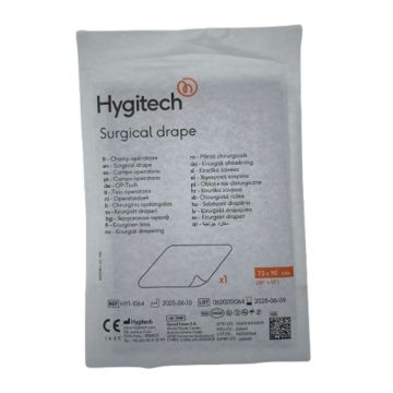 DRAPS STERILES 75 x 90 cm BLEU (50) - HYGITECH - DRAPS STERILES HYGITECH - HYGITECH