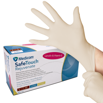 Gants d’examen latex non poudrés Safetouch Rejuvenate – Medicom - KOLMI HOPEN - 2797-BSI GROUP PAYS-BAS BV - CLASSE IIA