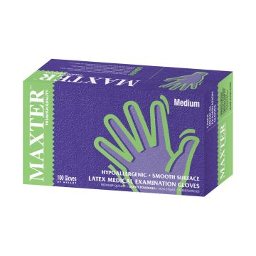 GANTS LATEX POUDRES MAXTER - MAXTER GLOVE MANUFACTURING SDN BHD - 0459-G-MED - CLASSE IIA