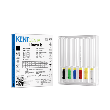 Limes K - Boîte de 6 - KENT DENTAL - CFPM - AUTO-AUTO CERTIFICATION