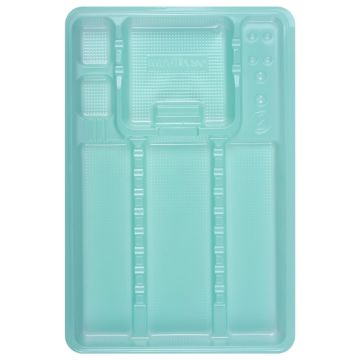 PLATEAUX JETABLES VERT MEDIBASE - PLATEAUX JETABLES COULEUR MEDIBASE - CFPM