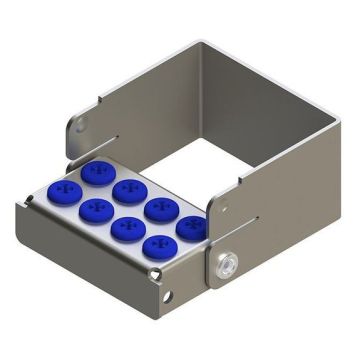 Plug'In 8 Perfo H40 Bleu 4Cm - Nichrominox - NICHROMINOX SAS - AUTO-AUTO CERTIFICATION - CLASSE I