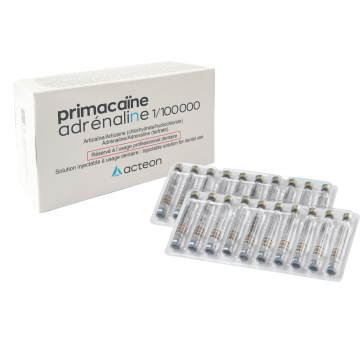 Primacaine adrénaline  (50X1,7mL) - ACTEON PIERRE ROLLAND - PRODUITS DENTAIRES PIERRE ROLLAND - 2797-BSI GROUP PAYS-BAS BV
