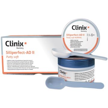Siliperfect-AD II Putty - Boîte de 250 ml de base + 250 ml de catalyseur - CLINIX - ZRK SPA. - 0123-TUV PRODUCT SERVICE