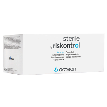 Sterile by Riskontrol- Boîte de 96 embouts jetables stériles  - ACTEON PIERRE ROLLAND - RISKONTROL STERILES NOUVEAUX EMBOUTS - Acteon Manufacturing - France
