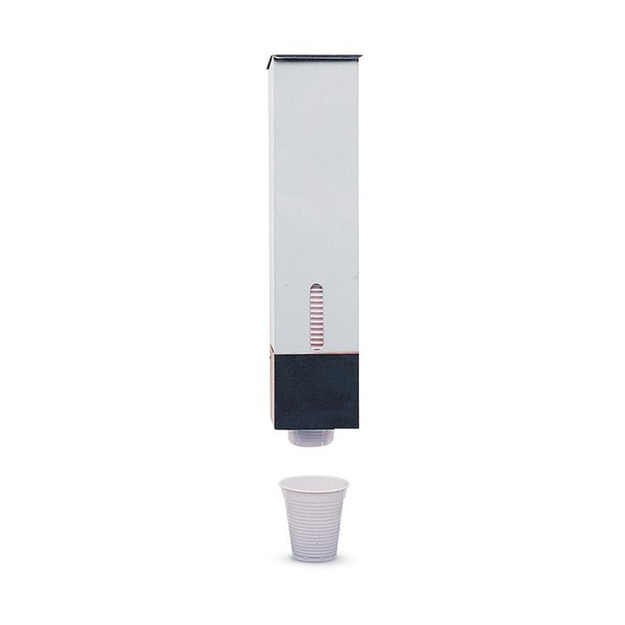 Distributeur de Gobelets acier inox blanc main product photo