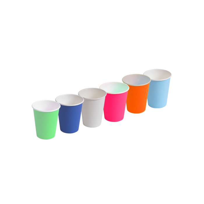 Gobelets en papier colorés - Medibase