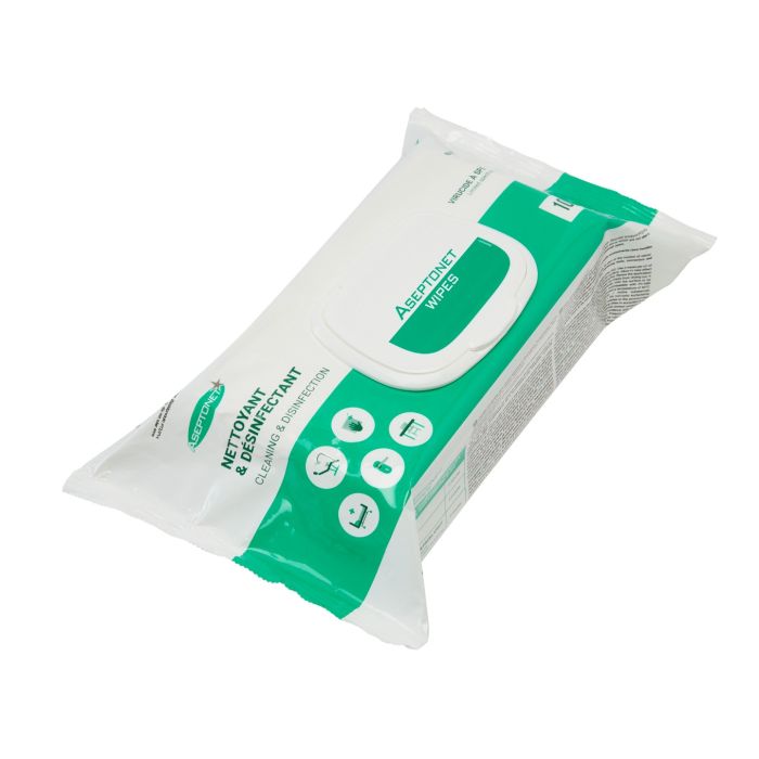 Lingettes Aseptonet Sachet Pop Up - 100 lingettes - ASEPTONET main product photo