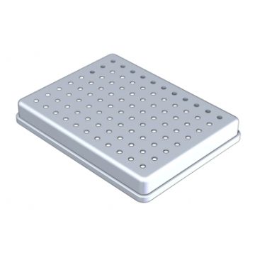 Plateaux Alu Perf.14X18X2,5Cm Nichro.