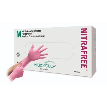 GANTS NITRILE NITRAFREE ROSE (100)