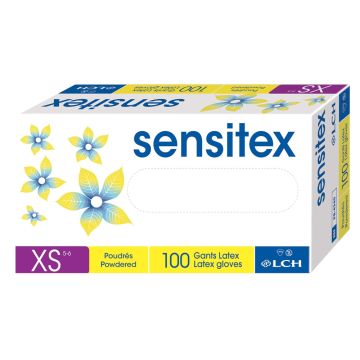 Gants Sensitex Poudres (100) - LCH - AUTO-AUTO CERTIFICATION - CLASSE I