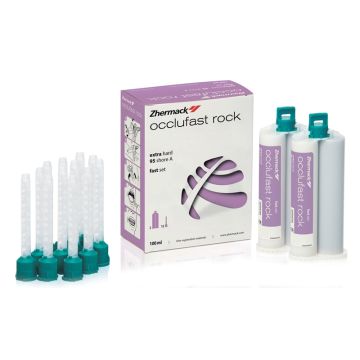 Silicone Occlufast Rock (2x50ml + 12 embouts mélangeurs) - ZHERMACK