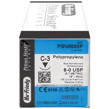 Suture POLYPROPYLENE PSN8695P Perma-Sharp HU-FRIEDY