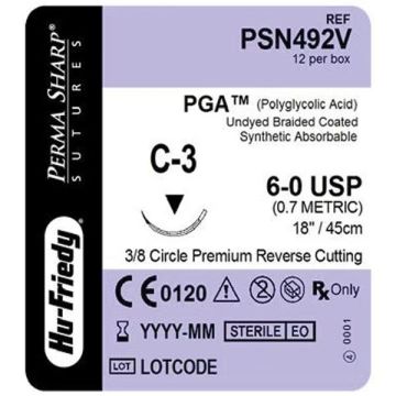 Sutures Perma-Sharp PGA PSN492V