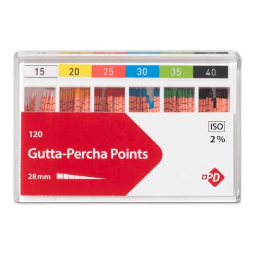 Pointes de Gutta N°10 (120) PRODUITS DENTAIRES