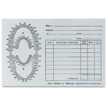 Fiches Dentaires Rd 5 (200)