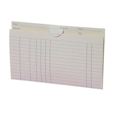 Fiches Dentaires N°400 (125)