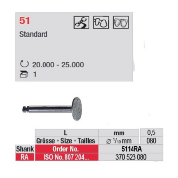 Disque diamanté contre-angle EDENTA