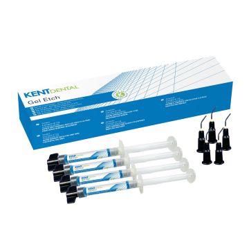 GEL ETCH KENT SERINGUES 4 X 1,2ML + 12 EMBOUT-AIGUILLES