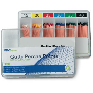 POINTES GUTTA ISO COLOREES KENT DENTAL