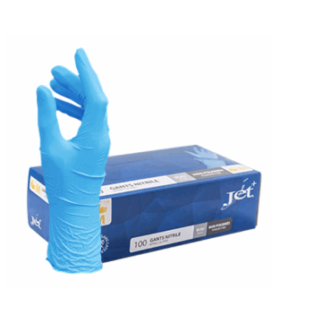 GANTS NITRILE BLEU JET