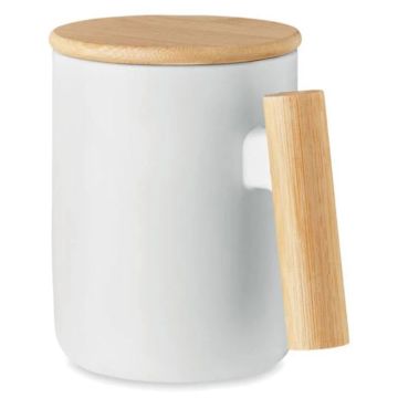 Mug en porcelaine et bambou