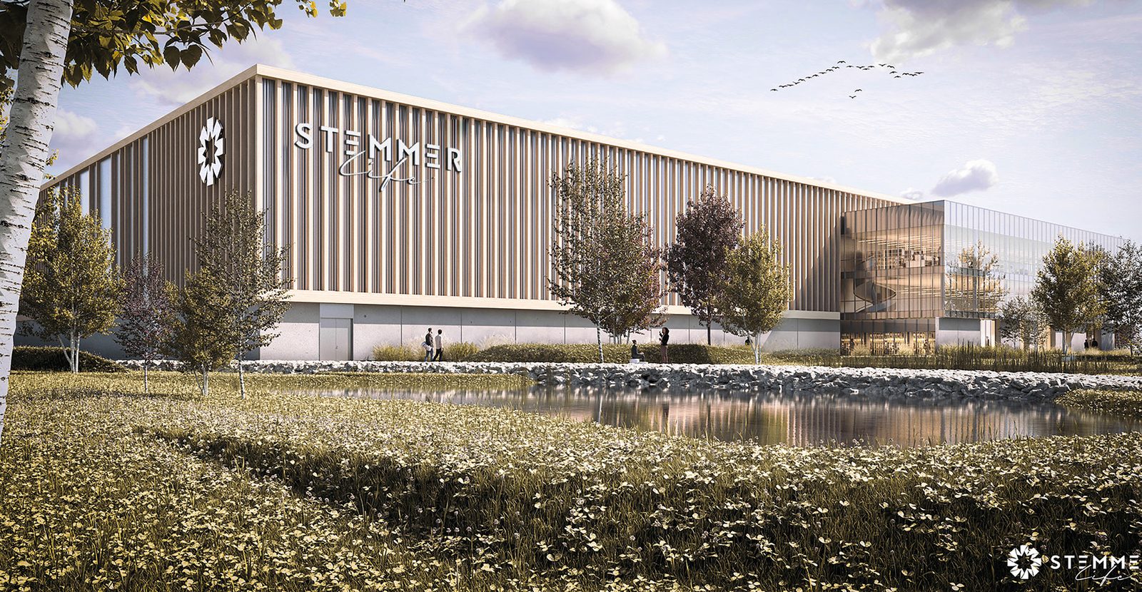 Façade en bois de la nouvelle plateforme logistique certifiée BREEAM Excellent
